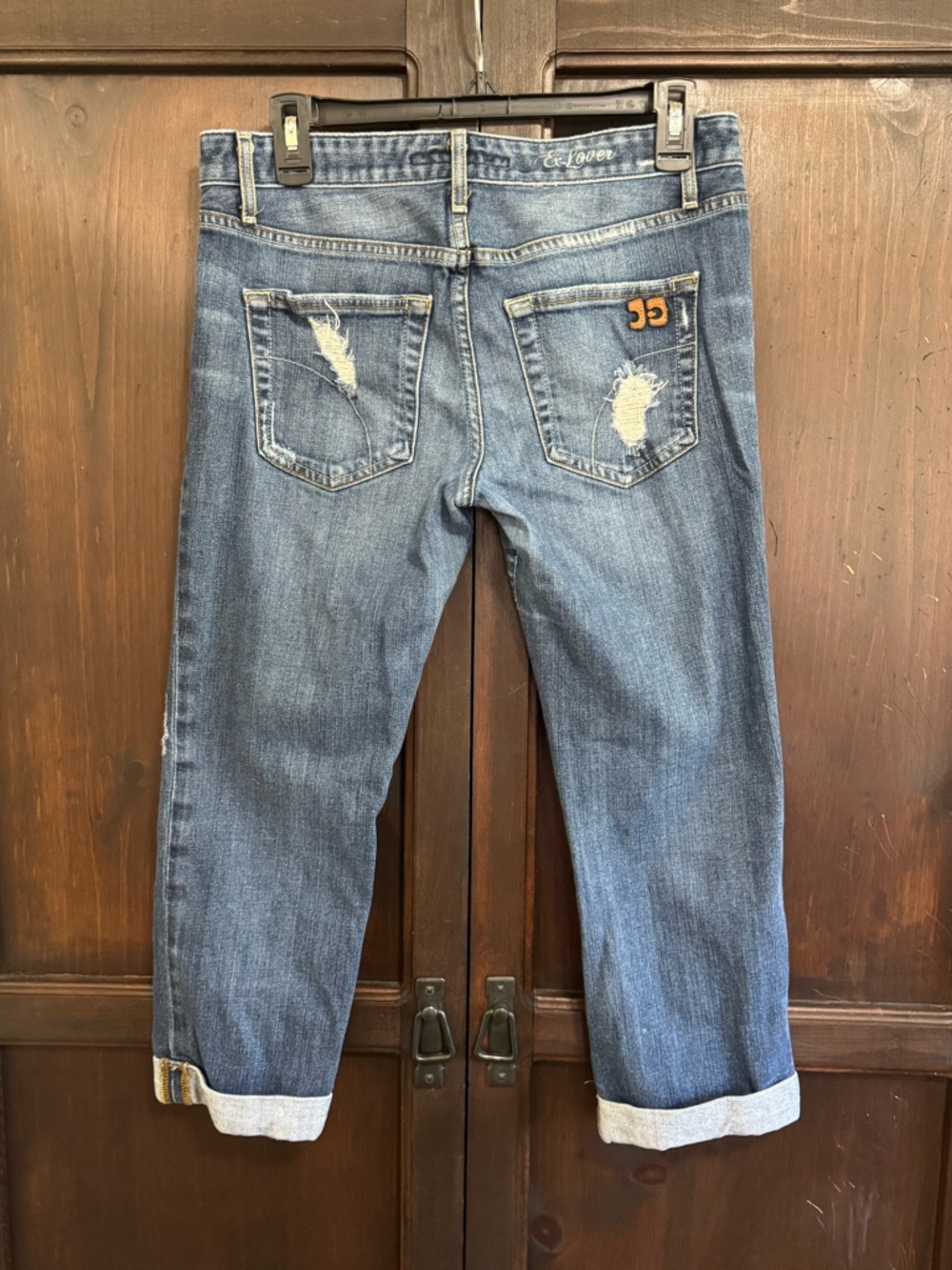 Joe’s Jeans Ex-Lover Women’s Distressed Boyfriend Jeans - Blue size 28 Cropped - Picture 3 of 11